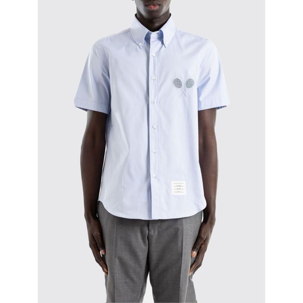 Thom Browne Shirt Men Gnawed Blue
